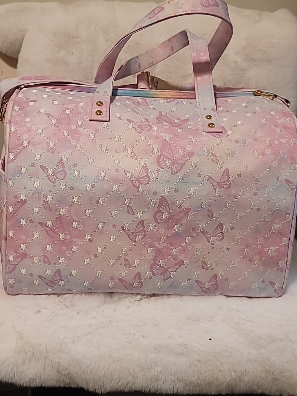 π¦πΈNWT Under One Sky Butterfly Theme Weekend Duffle BagπΈπ¦ - Picture 4 of 11